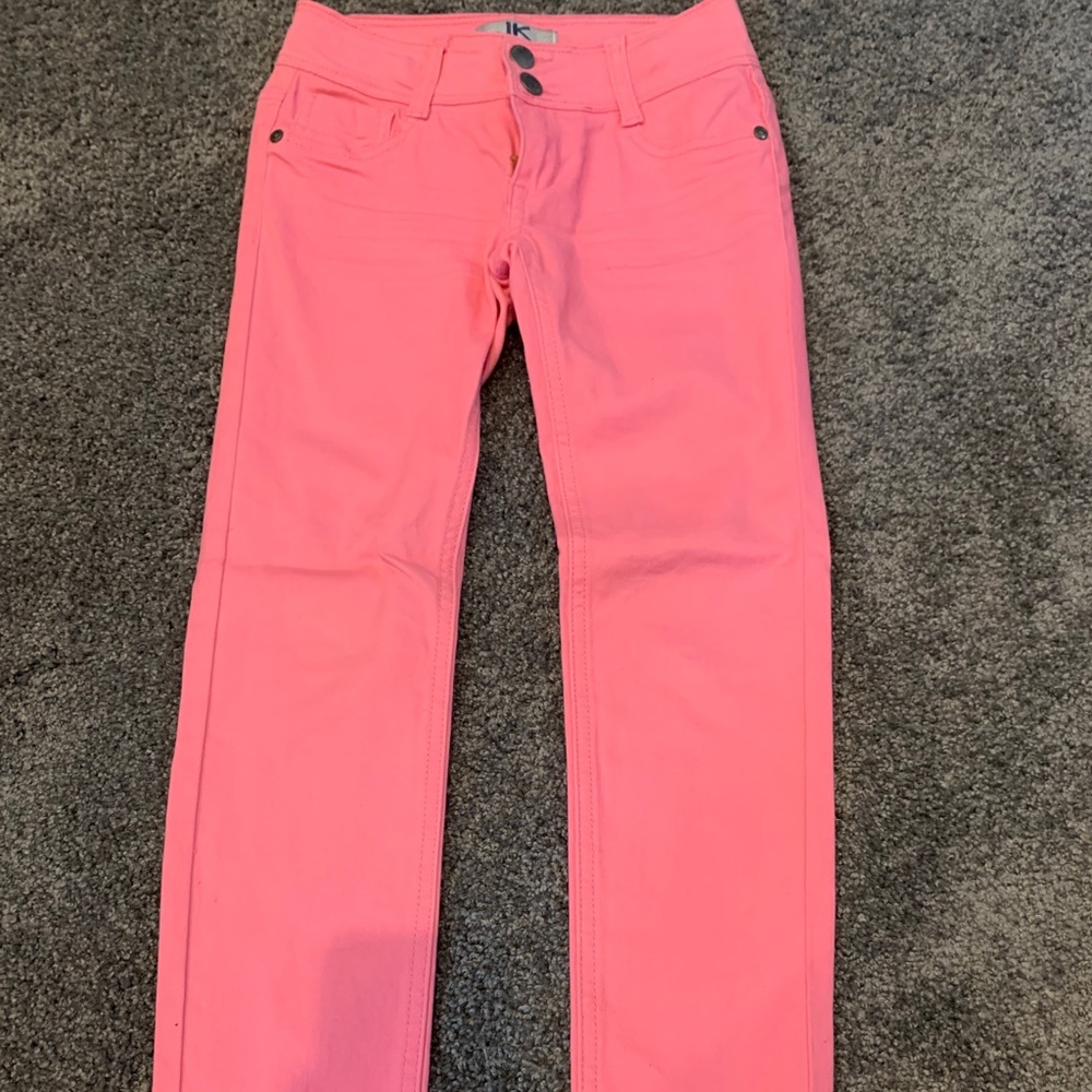 girls pink jeans size 8
